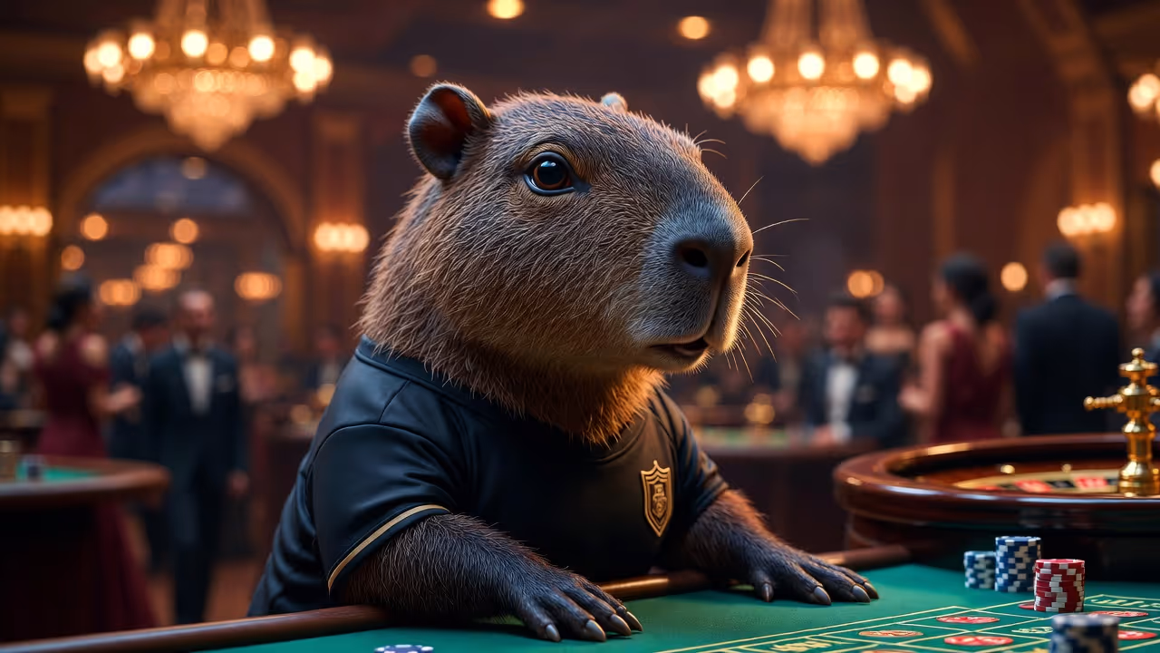 Capibara che prevede profeticamente i vincitori della cultura pop 2026 con calma saggezza da roditore