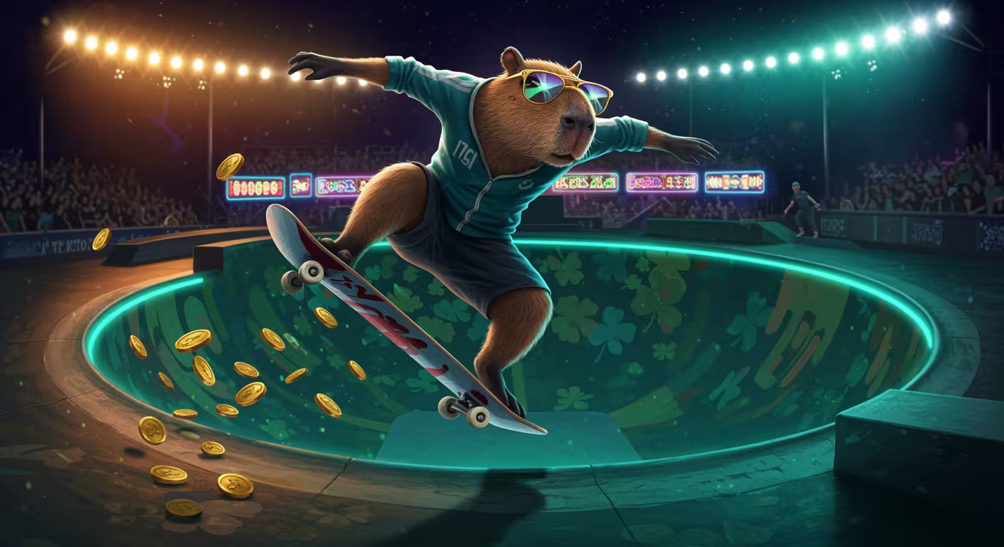 Capibarabet bonus page hero image with cheerful chips